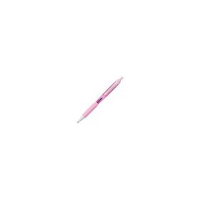 Pix Jetstream Uni-ball SXN-101FL, 0. 7mm, cu mecanism, grip cauciucat, scris albastru, corp roz deschis