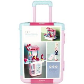 Set de joaca 4 in 1 - stand cosmetice tip troller - accesorii diverse incluse, MegaCreative 483207, 3+ ani