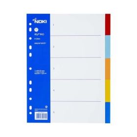 Separator plastic Noki 59115, A4, set 5 culori