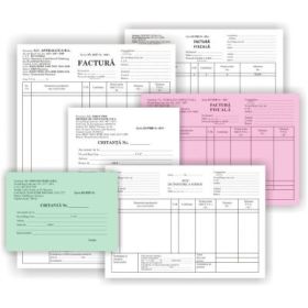 Tipizat - chitanta - A6, 2 exemplare, autocopiativ, carnet 50 seturi
