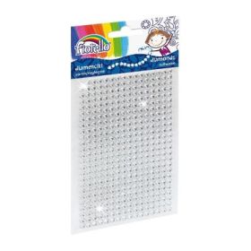 Accesorii creatie - diamante plastic, cristal, 4mm, autoadezive, blister 400 buc, Fiorello, GR-DS039-4 / 170-2394