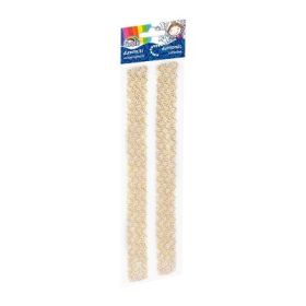 Accesorii creatie - diamante dantela plastic, galben, 30cm, autoadezive, blister 2 buc, Fiorello, GR-DS081-4 / 170-2464