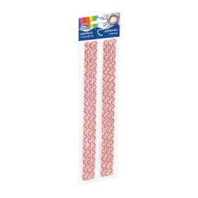 Accesorii creatie - diamante dantela plastic, roz pal, 30cm, autoadezive, blister 2 buc, Fiorello, GR-DS081-3 / 170-2463