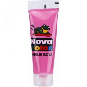 Culoare acrilica 75 ml, roz, Nova Color