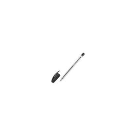 Pix cu bila Pelikan Stick Super Soft, cu capac, corp transparent, negru