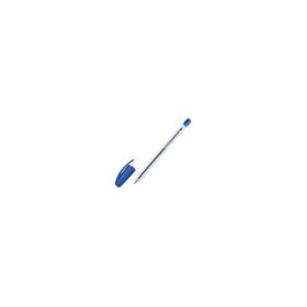 Pix cu bila Pelikan Stick Super Soft, cu capac, corp transparent, albastru
