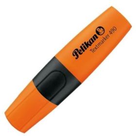 Textmarker portocaliu 490, varf tesit din fetru, 1-4mm, Pelikan