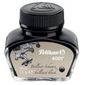 Calimara cu cerneala 4001 301051, cerneala neagra (lucioasa), 30ml, Pelikan