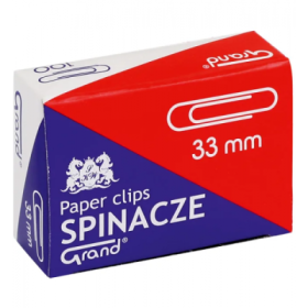 Agrafe Grand Yanda 110-1382, 33mm, argintii, set 100 buc