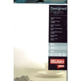 Hartie cu model cafe A4 DECAdry 12125, 90g/mp, set 20 coli