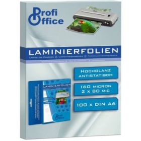 Folie laminare A6 ProfiOffice, 80 microni, top cu 100 coli