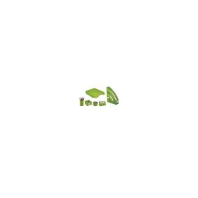Set birou Ark 1397, 6 piese, plastic, verde