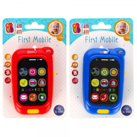 Jucarie bebelusi cu sunete si lumini, primul meu telefon, diverse culori, Bam Bam 515073, 12+ luni