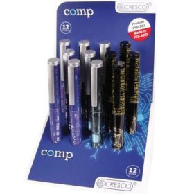 Stilou Cresco GoPen 202000-G, penita iridium, alimentare rezerve, corp plastic diverse culori, model internet