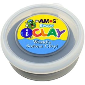 Plastilina Amos iClay PVCIC18G, 18g, Negru