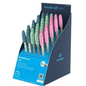 Stilou Schneider Zippi, Fanny Safari 168920 / 306742 / STI182, penita iridium M, alimentare rezerve, grip ergonomic, roz