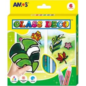 Set creatie AMOS GD10P6, Glass Deco, 6 culorix10. 5ml