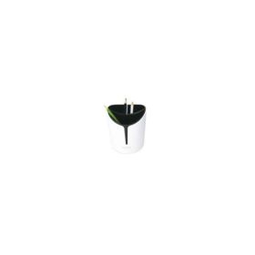 Suport instrumente de scris Eagle P5129, 11. 3x13. 3cm, 3 compartimente detasabile, plastic, alb-negru