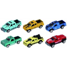 Macheta Die Cast, set 3 camionete, diverse culori si modele, 1/64