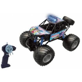 MASINUTA CU TELECOMANDA BIG FOOT, SCARA 1/10, 44CM, ALBASTRU