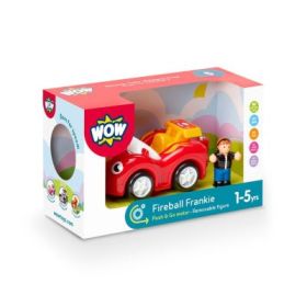 Jucarie pentru copii Masina de curse rosie, Fireball Frankie, WOW Toys