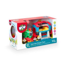 Jucarie pentru copii Tren cu vagon, Sam the Steam Train, WOW Toys