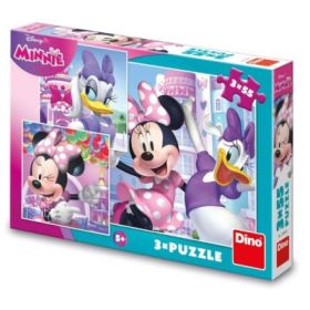 Puzzle 3x55 piese, Minnie &amp; Daisy - DINO TOYS