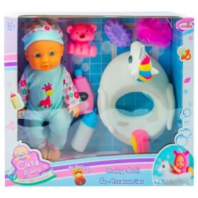 Bebelus papusa cu accesorii