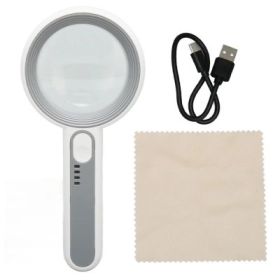 Lupa 75 mm, cu leduri si incarcare USB