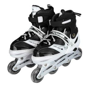Role pentru copii, roti PVC, L (38-41), negru