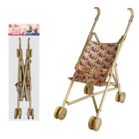 Carucior pentru papusi, cadru metal, 52 cm