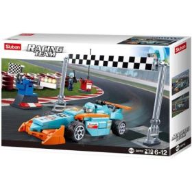 Set de constructie Racing Team, 201 piese, Circuit, Sluban