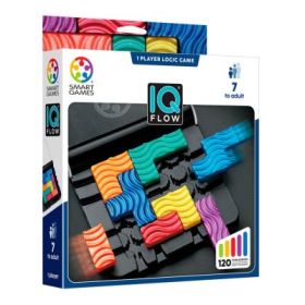 Joc de logica IQ Flow, cu 120 de provocari, editie internationala, Smart Games