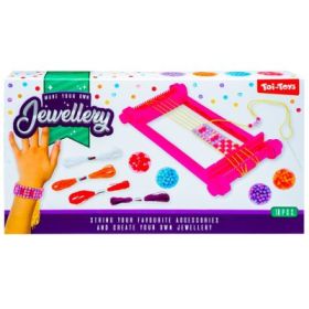 Set de confectionat bratari, cu suport pentru tesut, Toi-Toys