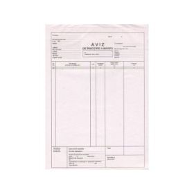 Tipizat Aviz A4, 150 file, autocopiativ, 3 exemplare