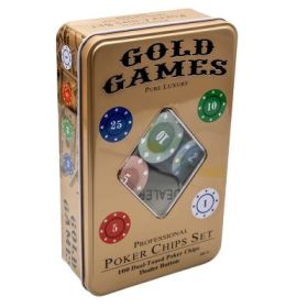 Jetoane Poker, in cutie metal
