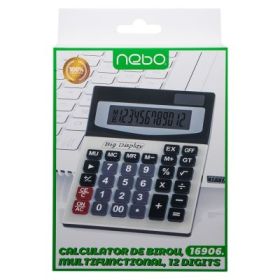 Calculator de birou, multifunctional, 12 digiti, NEBO