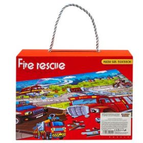 Puzzle in gentuta, Pompieri, 63 piese