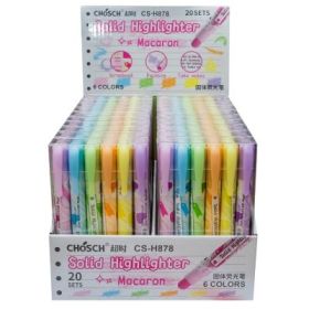 Creioane cerate, 6 buc/set, Macaron