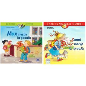 Pachetul Micul scolar: Max merge la scoala si Conni merge la scoala - Christian Tielmann, Liane Schneide