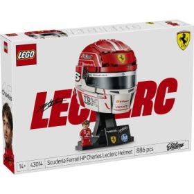 LEGO Editions. Casca lui Charles Leclerc Scuderia Ferrari F1 43014, 886 piese