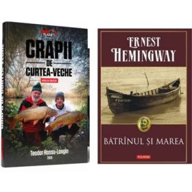 Pachet 2 carti: Batranul si marea si Crapii de Curtea-Veche - Ernest Hemingway, Teodor Hossu-Longin