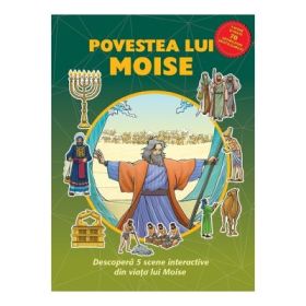 Povestea lui Moise. Carte cu abtibilduri reutilizabile - Jacob Vium-Olesen