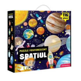 Spatiul. Puzzle fosforescent